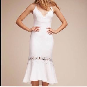 Nicholas White Midi Dress Bridal Bachelorette BHLDN